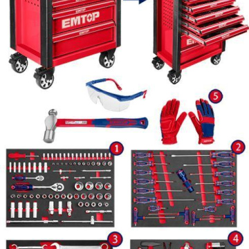 163 Pcs Tool  Chest Set